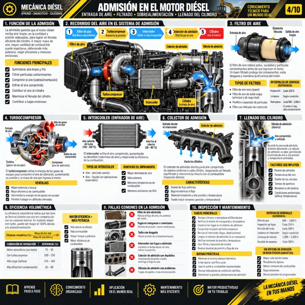 Admisión en el Motor Diésel