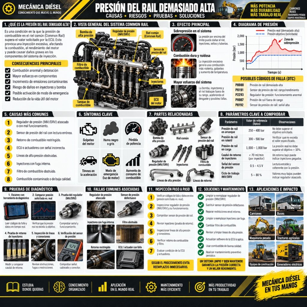Presión del Rail Demasiado Alta